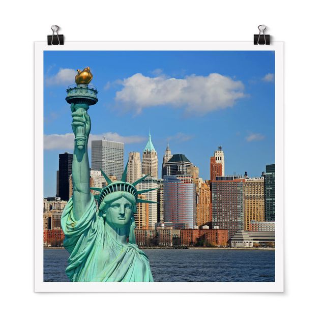 Poster - Skyline di New York - Quadrato 1:1