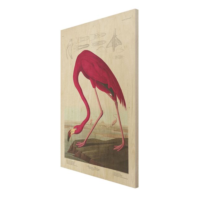 Stampa su legno - Flamingo Consiglio American Vintage - Verticale 3:2