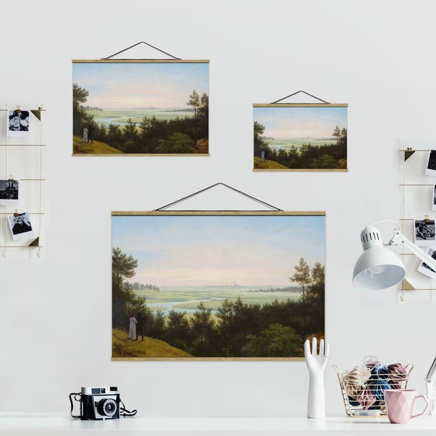 Foto su tessuto da parete con bastone - Karl Friedrich Schinkel - Paesaggio Vicino Pichelswerder - Orizzontale 2:3