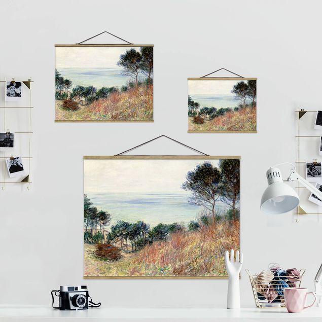 Foto su tessuto da parete con bastone - Claude Monet - Costa Varengeville - Orizzontale 3:4