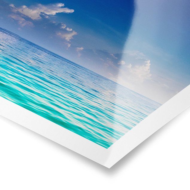 Poster - laguna turchese - Panorama formato orizzontale