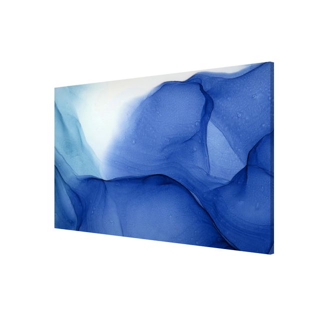 Abstrakte Malerei Mélange di inchiostro blu