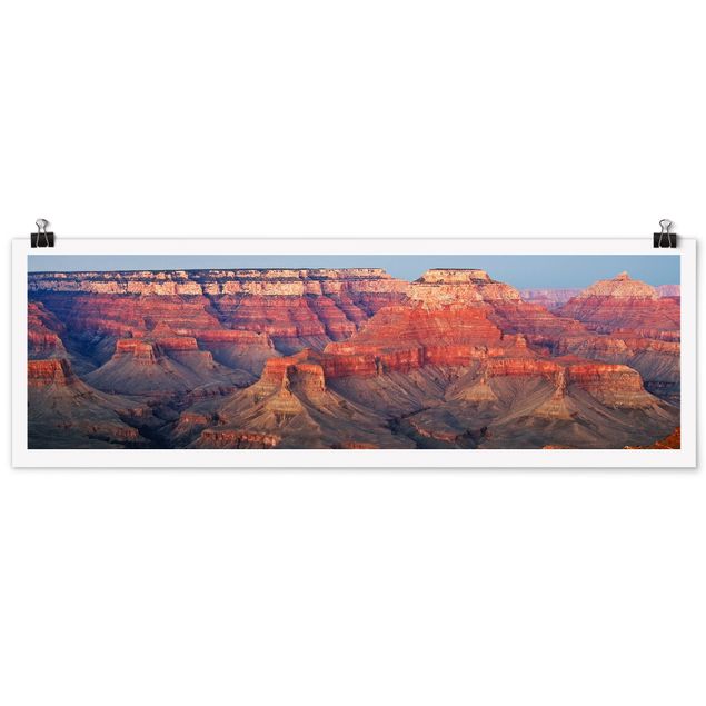 Poster - Grand Canyon dopo il tramonto - Panorama formato orizzontale