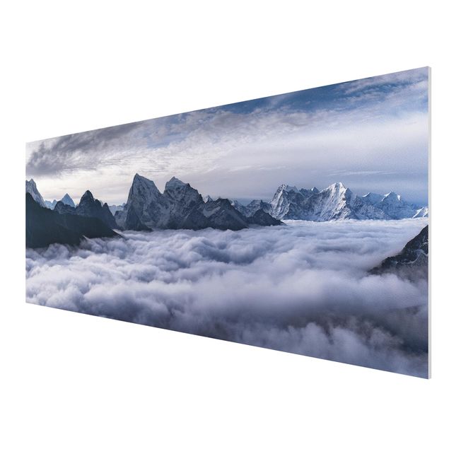 Quadro in forex - Mare di nubi in Himalaya - Panoramico