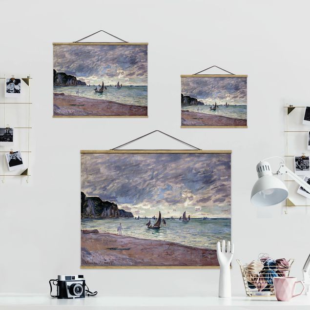 Foto su tessuto da parete con bastone - Claude Monet - Costa di Pourville - Orizzontale 3:4