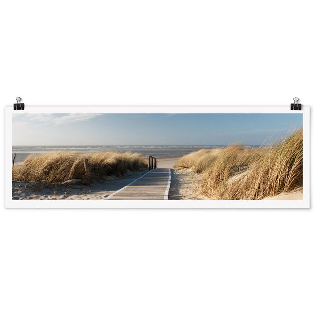 Poster - Spiaggia del Mar Baltico - Panorama formato orizzontale