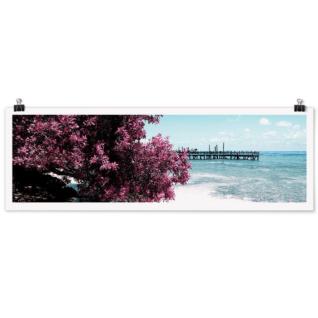 Poster - Paradise Beach Isla Mujeres - Panorama formato orizzontale