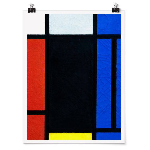 Poster - Piet Mondrian - Tableau No. 1 - Verticale 4:3