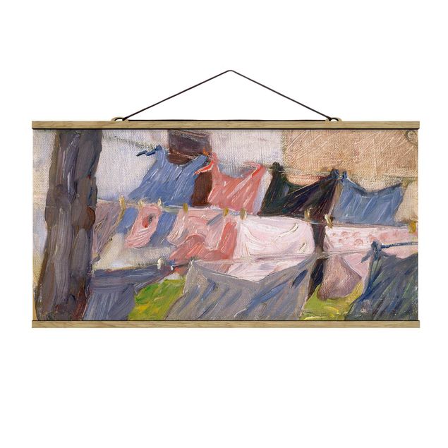 Quadro su tessuto con stecche per poster - Franz Marc - riciclaggio di ondeggiamento - Orizzontale 1:2