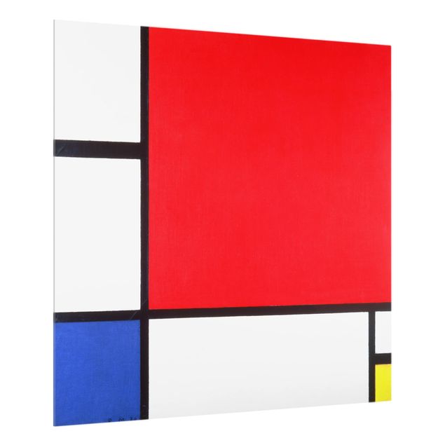 Paraschizzi in vetro - Piet Mondrian - Composition Red Blue Yellow