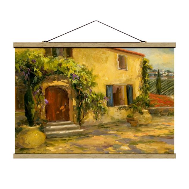 Foto su tessuto da parete con bastone - Campagna italiana - Toscana - Orizzontale 2:3