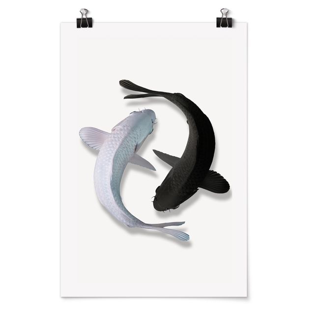 Poster - Pesce Ying Yang - Verticale 3:2