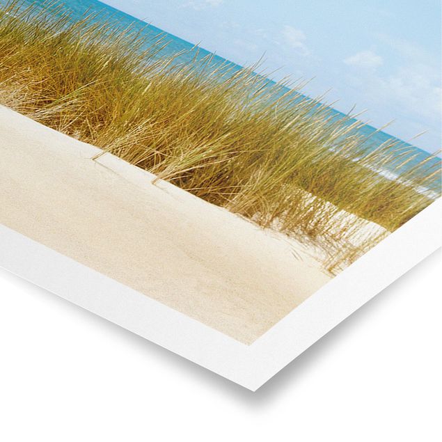 Poster - Spiaggia sul Mare del Nord - Panorama formato orizzontale