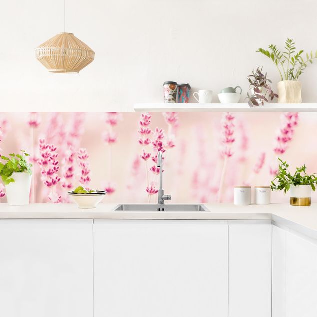 Rivestimenti cucina di plastica Lavanda rosa pallido