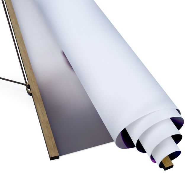 Quadro su tessuto con stecche per poster - purple Rain - Quadrato 1:1