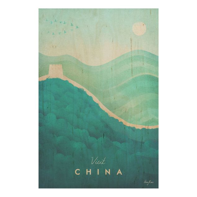 Stampa su legno - Poster di viaggio - Cina - Verticale 3:2