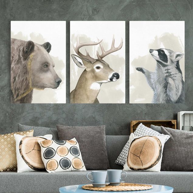 quadri cervo Set Amici della foresta I