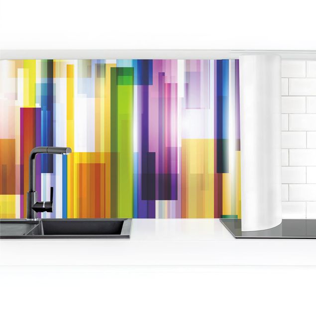 Rivestimenti cucina moderni Cubi color arcobaleno II