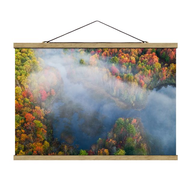 Foto su tessuto da parete con bastone - Veduta aerea - Sinfonia d'autunno - Orizzontale 2:3