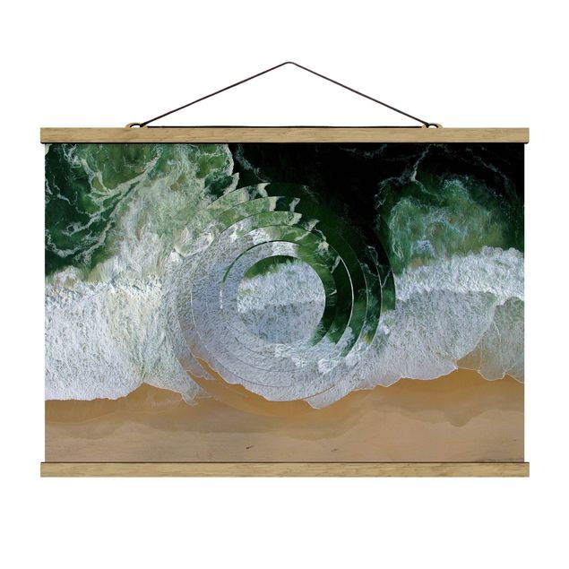 Foto su tessuto da parete con bastone - Geometria Meets Beach - Orizzontale 2:3