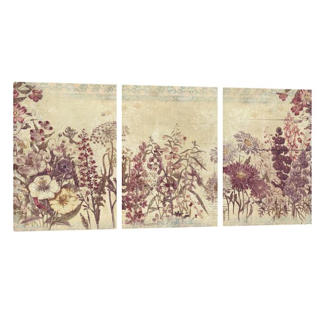 Stampa su tela - Vintage Flower Drawing - Verticale 3:2