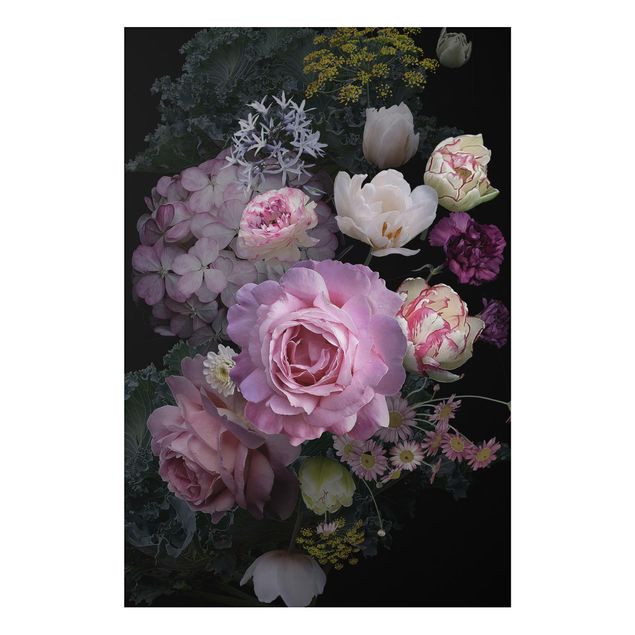Stampa su alluminio - Bouquet di rose da sogno