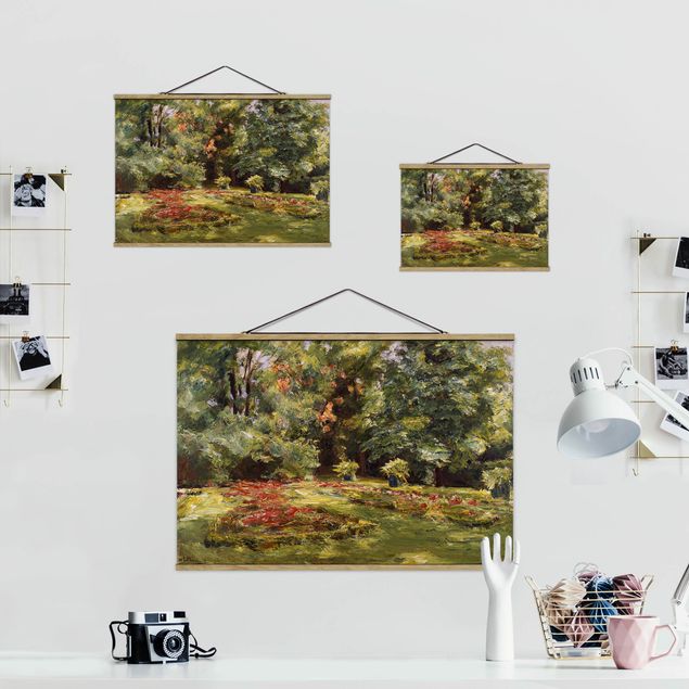 Foto su tessuto da parete con bastone - Max Liebermann - Fiore Terrazza Wannseegarten - Orizzontale 2:3