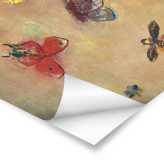 Poster - Odilon Redon - farfalle colorate - Verticale 3:2