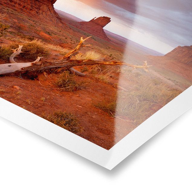 Poster - Monument Valley al tramonto - Quadrato 1:1