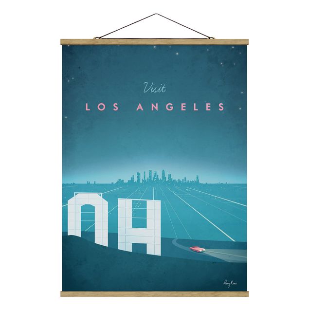Foto su tessuto da parete con bastone - Poster Travel - Los Angeles - Verticale 4:3