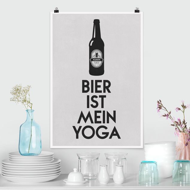 Poster - La birra è il mio yoga - Verticale 3:2