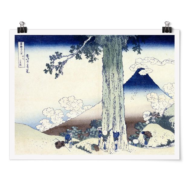 Poster - Katsushika Hokusai - Mishima Pass Kai Provincia - Orizzontale 3:4