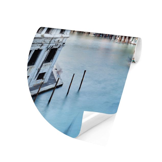 Carta da parati rotonda autoadesiva - Vista Canal Grande dal Ponte di Rialto Venezia