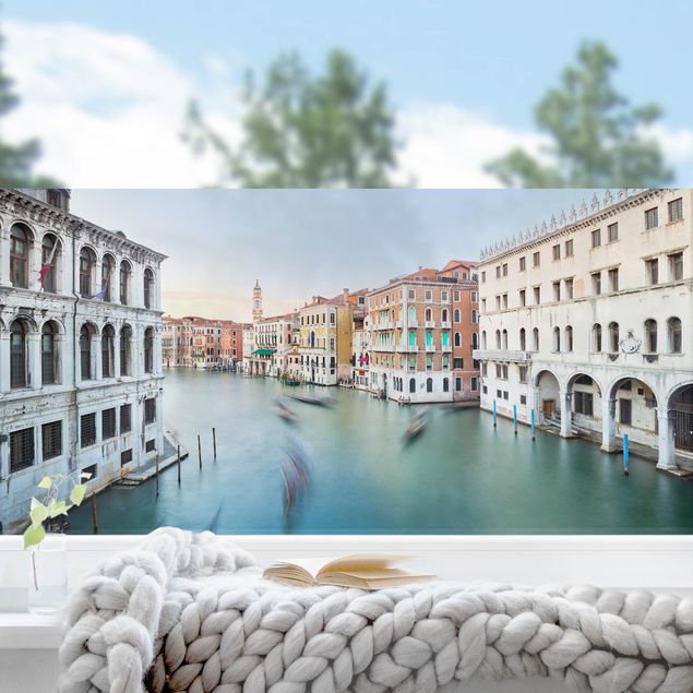 Pellicola per vetri per salone Scorcio sul Canale Grande dal ponte di Rialto a Venezia