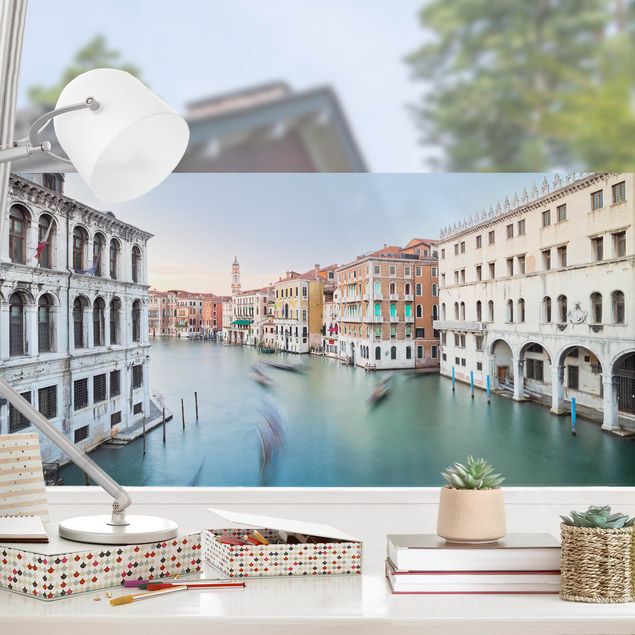 pellicola colorata per vetri Scorcio sul Canale Grande dal ponte di Rialto a Venezia