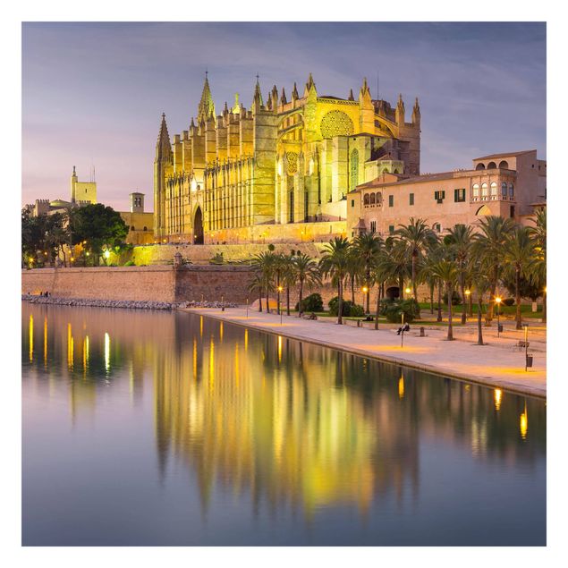 Carta da parati - Catedral de Mallorca water reflection