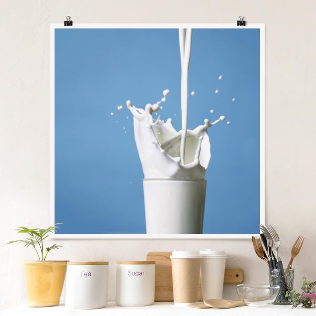 Poster - latte - Quadrato 1:1