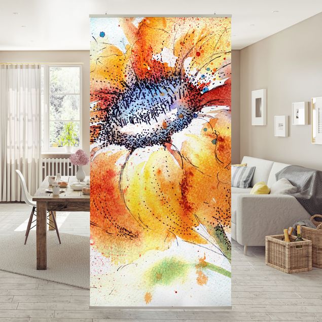 Tenda a pannello Painted Sunflower 250x120cm