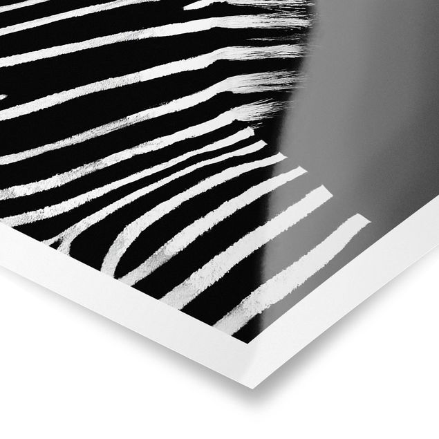 Poster - Zebra Safari Art - Panorama formato orizzontale