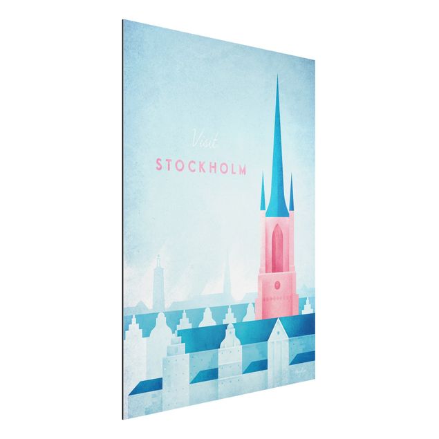 Stampa su alluminio - Poster Viaggi - Stoccolma - Verticale 4:3