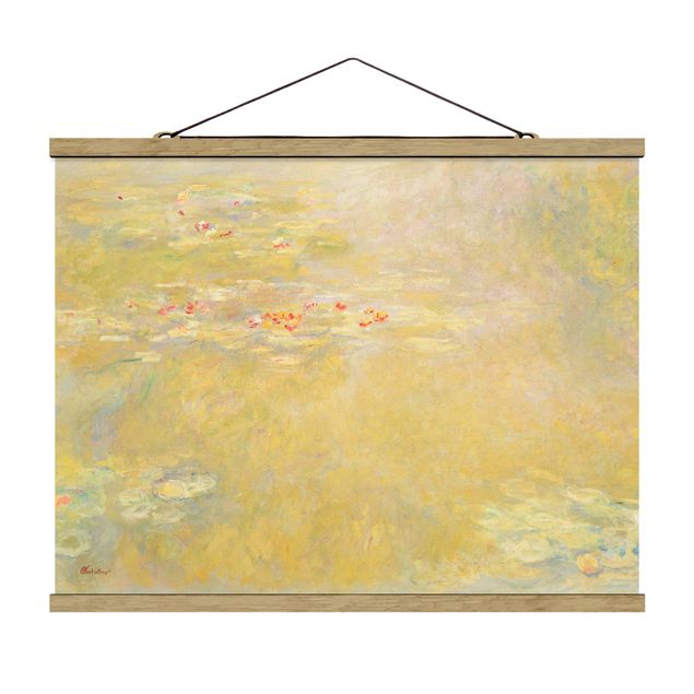 Foto su tessuto da parete con bastone - Claude Monet - Laghetto delle ninfee - Orizzontale 3:4