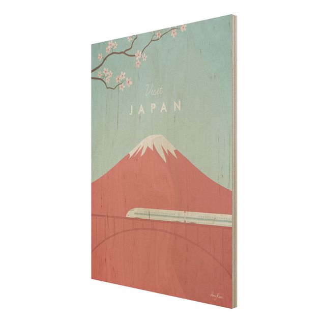 Stampa su legno - Poster Viaggio - Giappone - Verticale 4:3