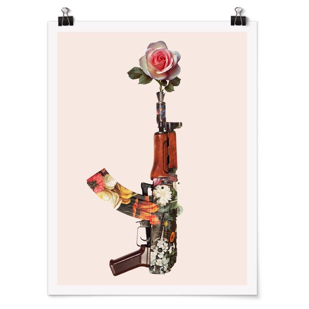 Poster - Arma con Rosa - Verticale 4:3