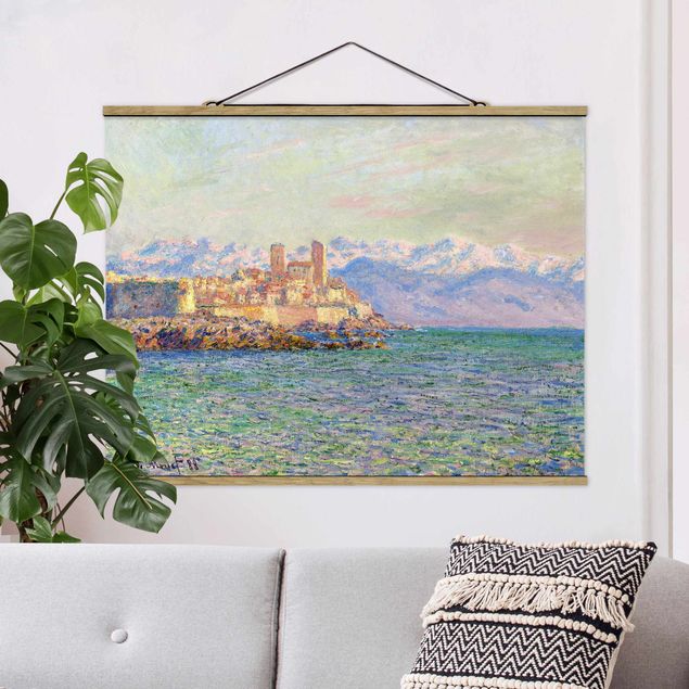 Foto su tessuto da parete con bastone - Claude Monet - Antibes Le Fort - Orizzontale 3:4
