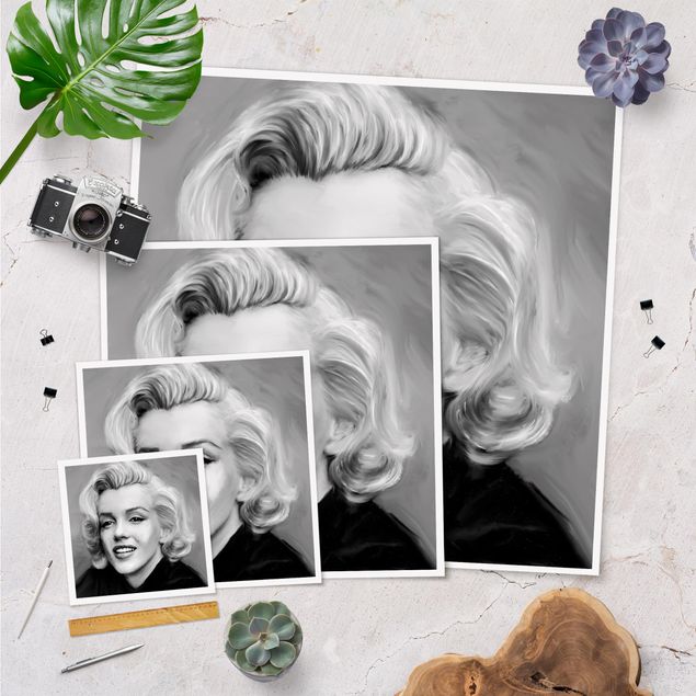 Poster - Marilyn privato - Quadrato 1:1