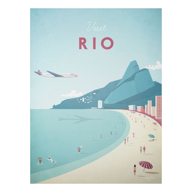 Stampa su alluminio - Poster Travel - Rio De Janeiro - Verticale 4:3