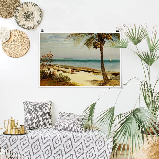 Riproduzioni di Albert Bierstadt Albert Bierstadt - Costa tropicale