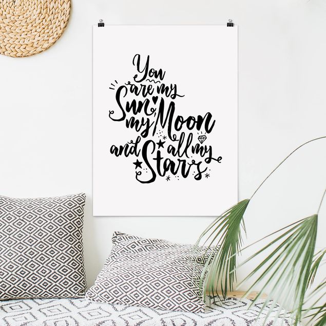 Poster - Tu sei il mio sole, la mia luna e tutti i miei Stars - Verticale 4:3