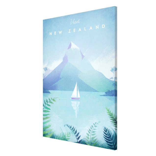 Lavagna magnetica - Poster Viaggi - Nuova Zelanda - Formato verticale 2:3