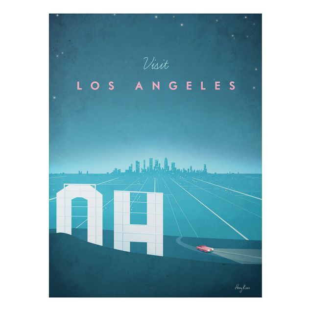 Stampa su alluminio - Poster Travel - Los Angeles - Verticale 4:3